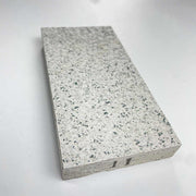 Modern anti-slip outdoor flooring with white sesame granite textured porcelain tiles for exterior use 