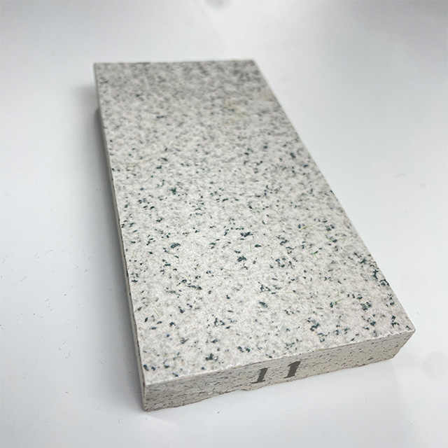 Modern anti-slip outdoor flooring with white sesame granite textured porcelain tiles for exterior use 