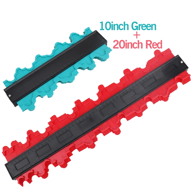 Shape Contour Gauge Duplicator 5/6/10/20inch Profile Measuring Tool Tiling Laminate Tiles Tools Plastic Contour Copy Duplicator