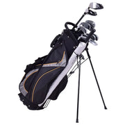 9 Inch Waterproof Standing Golf Bag with Wheels and Shoe Compartment