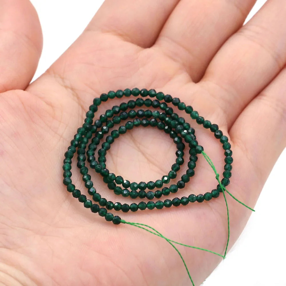 Natural faceted gemstone beads DIY bracelet