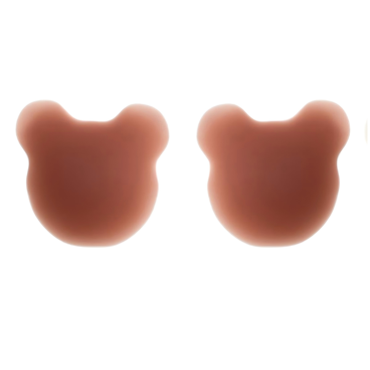 Bán sỉ Miếng dán ngực silicone nâng hình đầu gấu trúc nhỏ dễ thương, mỏng, tàng hình, chống lộ, màu trơn, kèm băng dính mềm mại gợi cảm. - Daisan Mart