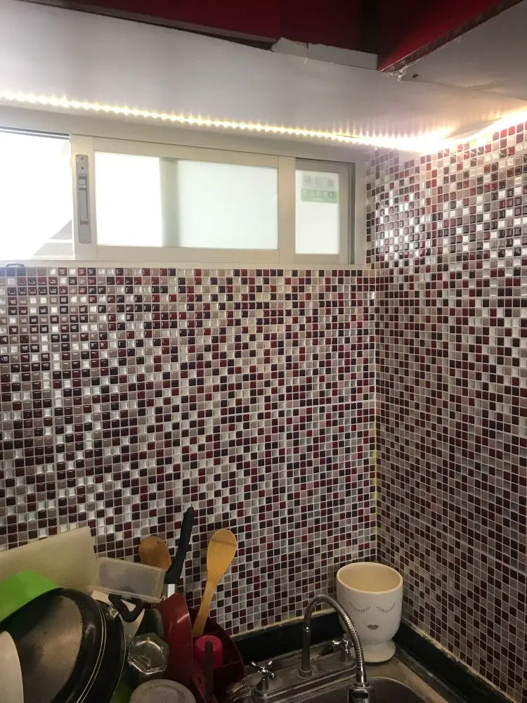 Gạch Dán Tường 3D Xám Nhạt - Vividtiles DIY Nhà Bếp