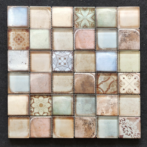 Morocco crystal glass mosaic tiles simple and elegant wall decoration 