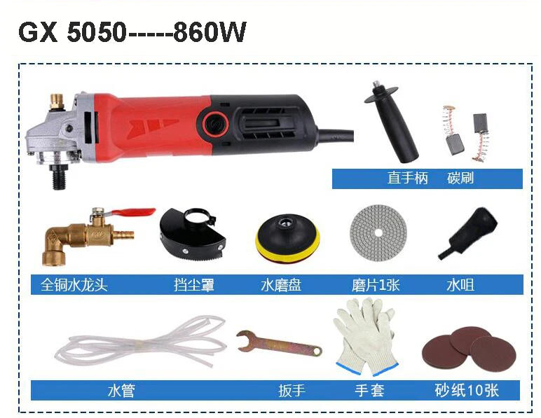 Water Polishing Machine Marble Stone Polisher Wet Water Miller Grinder Sander Water Milling Machine hand grinder for Tile