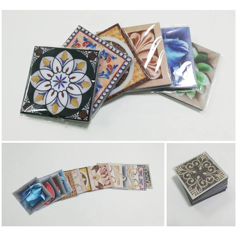 8cm Waterproof Wall Tiles - Set of 10 PVC Pieces