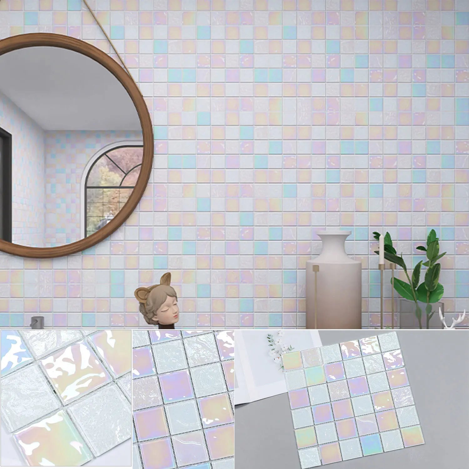 Green Gem - Modern Glass Bricks for Kitchen &amp; Swimming Pool