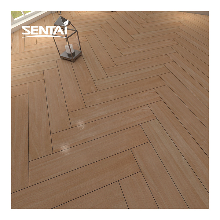 Indoor Spc wood grain plastic floor tiles, Vinyl Click 4-8mm plastic floor 