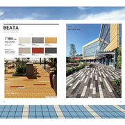 Modern anti-slip antibacterial outdoor ceramic tiles square matte design for outdoor flooring easy to install 