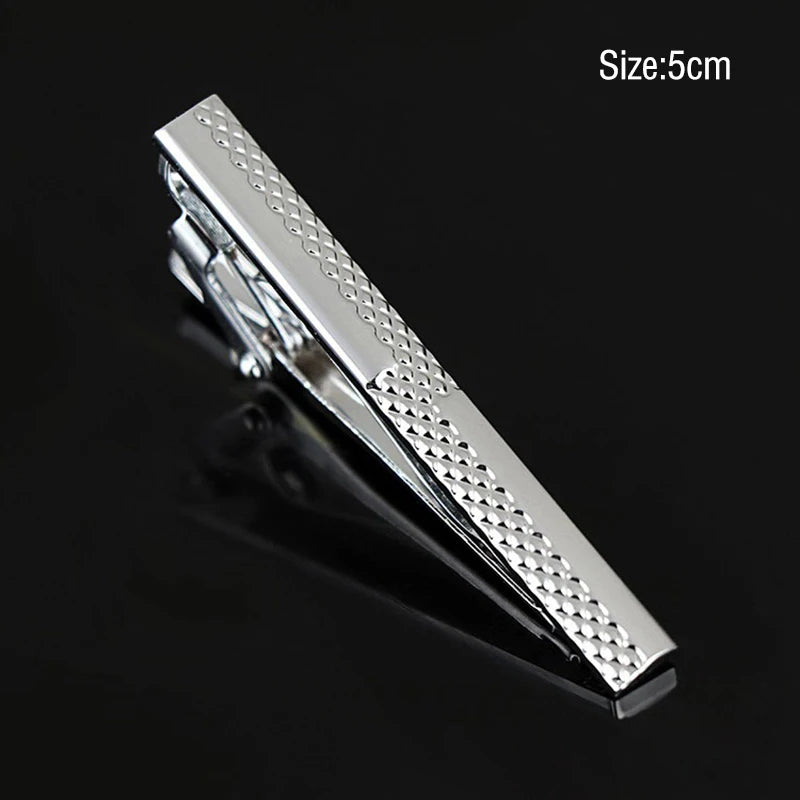 男士條紋領帶夾 時尚簡約款