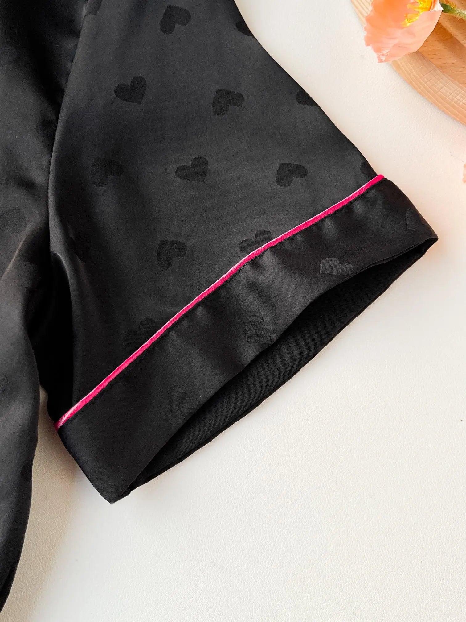 Women's Summer Silk Pajamas, Cool, Short Sleeve, Plain