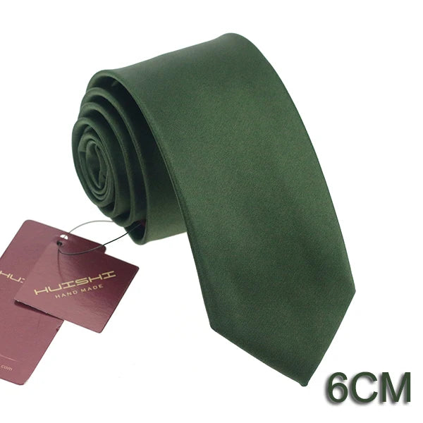 高品質防水苔綠色復古男士領帶