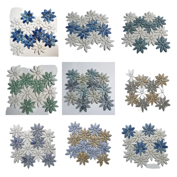 Modern luxury flower marble decorative wall tiles for bathroom kitchen living room interior wall tiles 