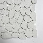OMK White Jade cement mosaic tiles wholesale luxury natural white mosaic tiles 