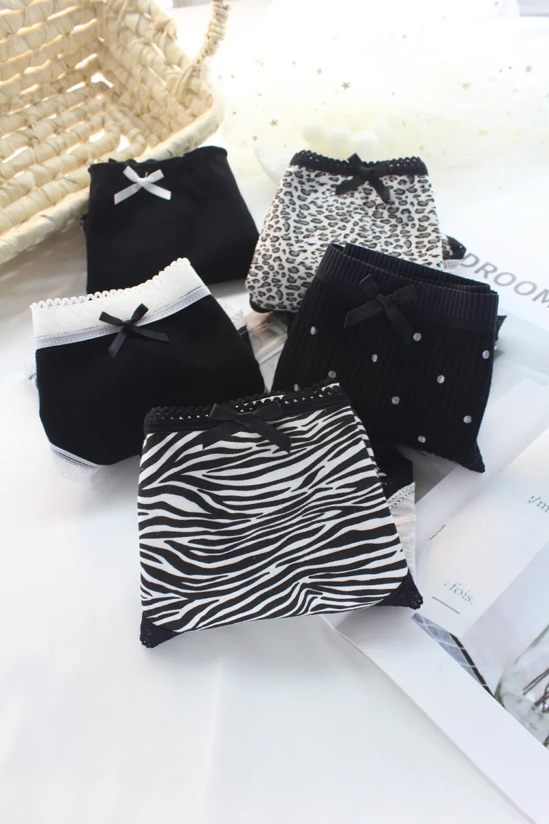 Kawaii Women's Underwear 5 Cute Animal Patterns