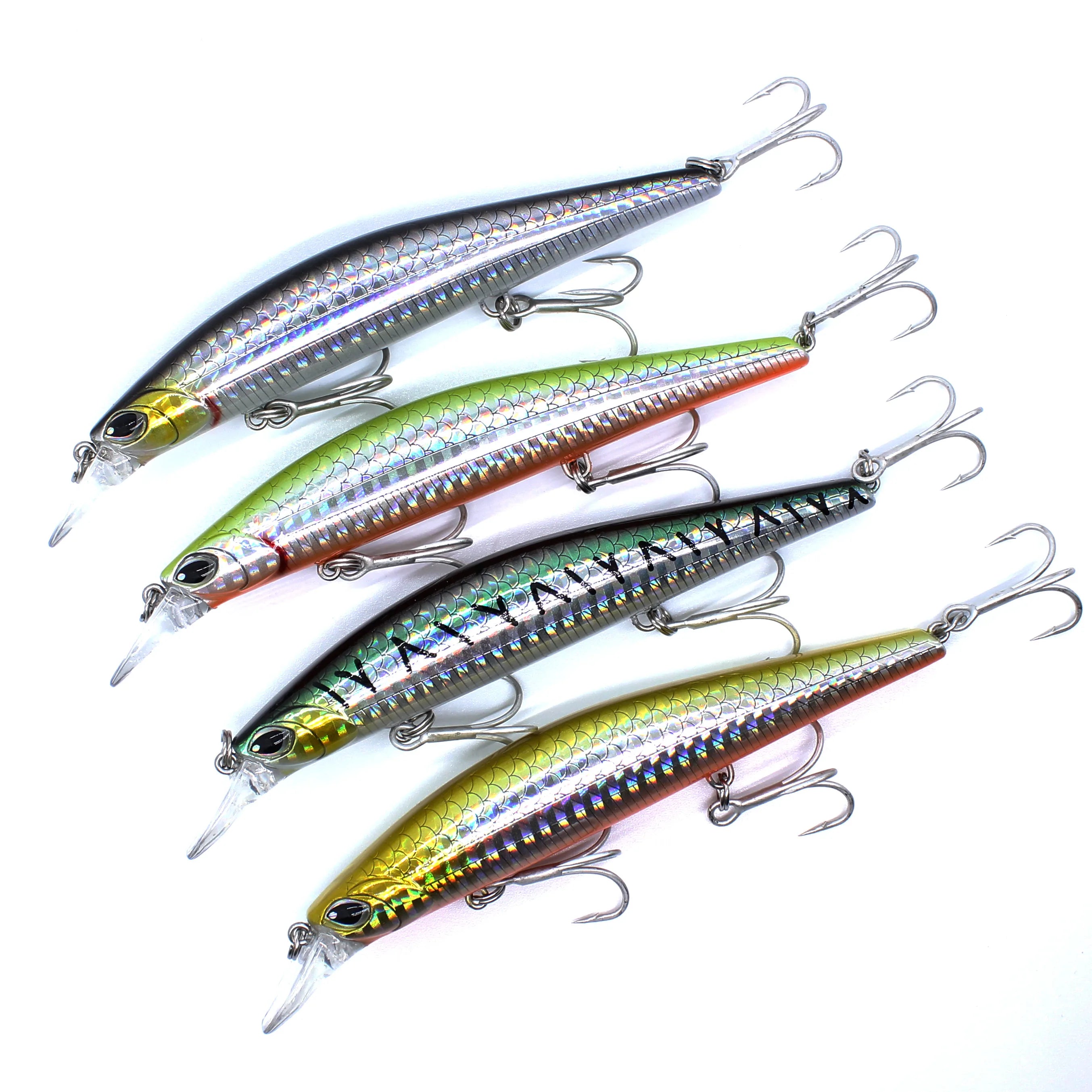 AOCLU-Minnow Jerkbait Wobbler, Deep Hard Bait Lure, Magnet Weight Transfer, Long Easy Distance Cast, 120mm, 20g Diving, 1.8m