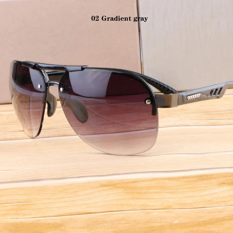 Unisex UV400 Rimless Aviator Fashion Sunglasses