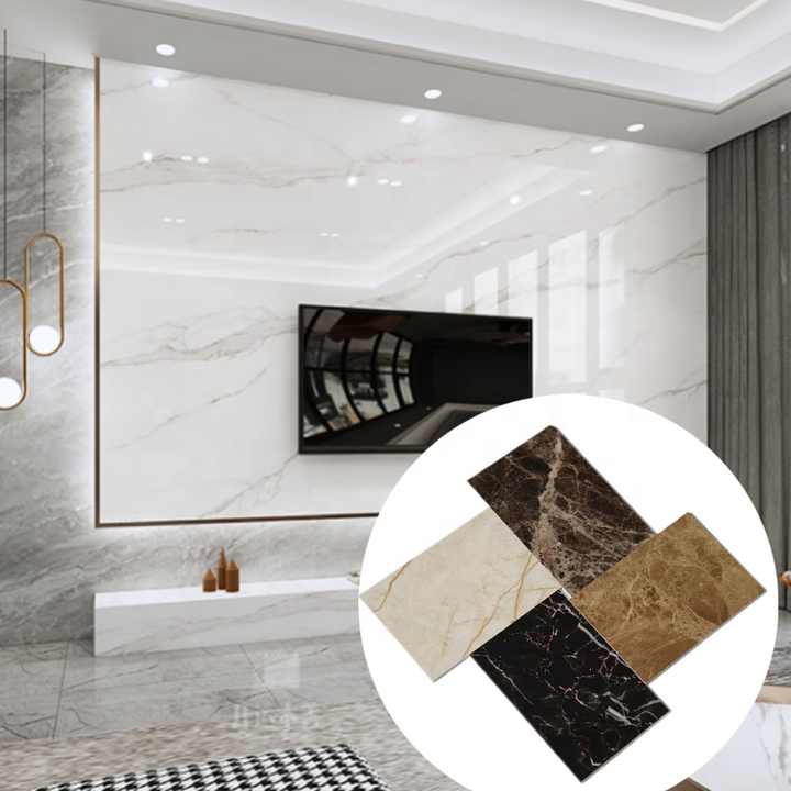 DBDMC Marble UV PVC Wall Panels Decorative PVC Wall Panels Embossed Bathroom Use Wholesale White Panels Artificial Marble Shower 