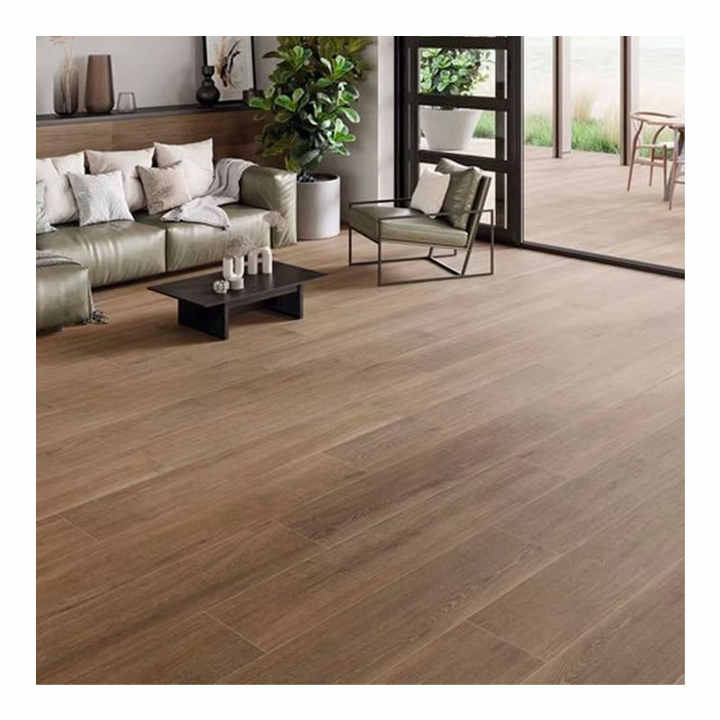 Cheap modern ceramic floor tiles 150*900mm Solid wood porcelain flooring for living room bedroom 10mm anti-slip design 