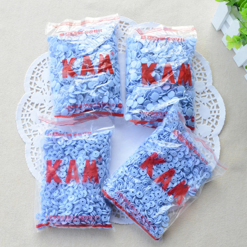 KAM T5 Shiny Plastic Snap Buttons Size 20 For Baby Clothes