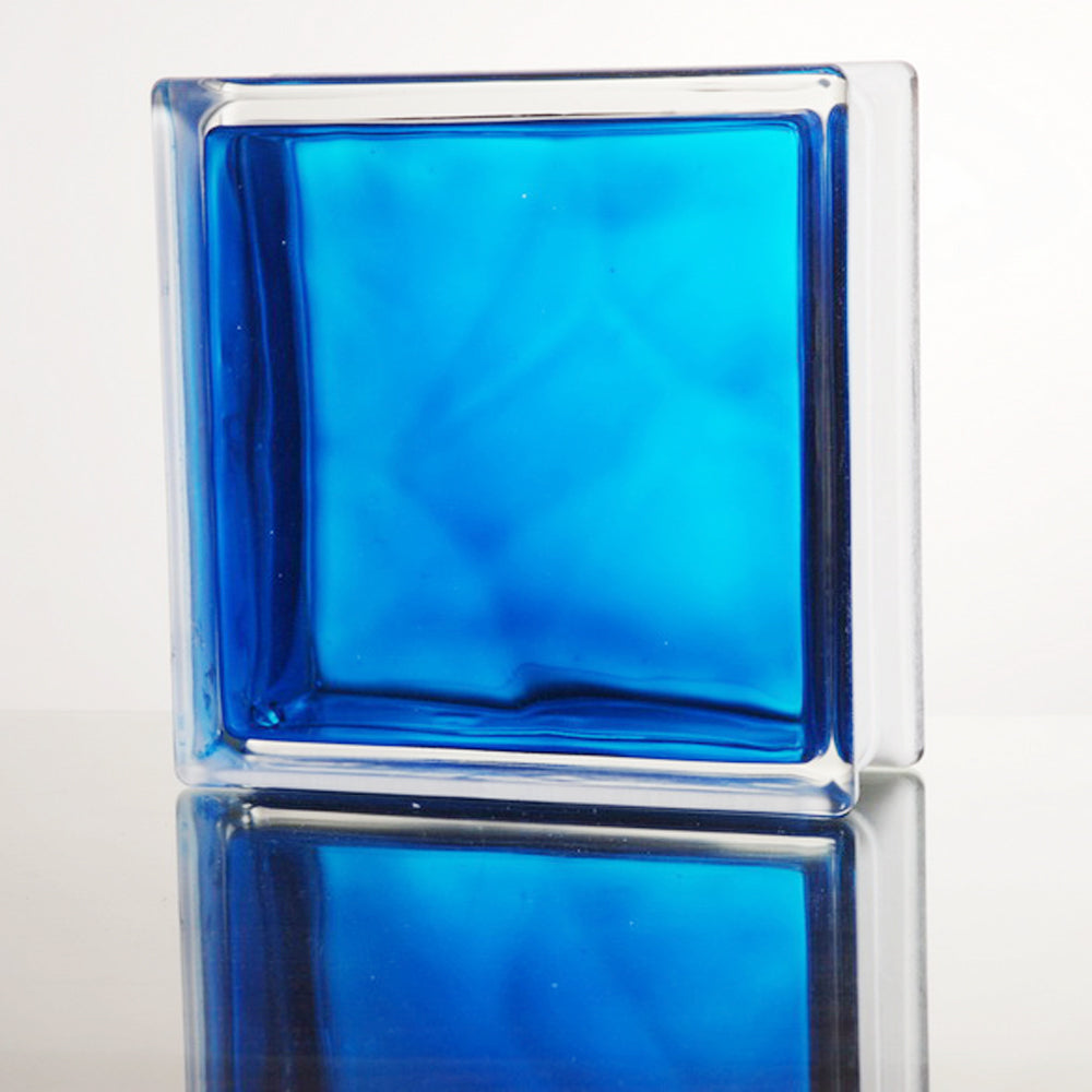Hollow decorative stained glass bricks