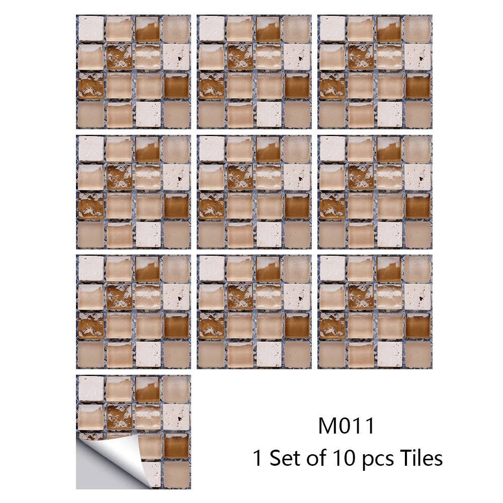 Decal Dán Tường 3D Đá Cẩm Thạch Chống Thấm 10 Miếng - Daisan Mart
