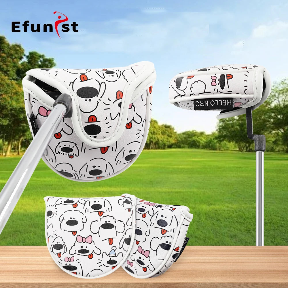 High Quality Magnetic Printed Puppy Golf Club Cover