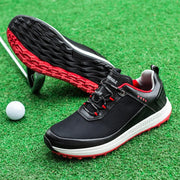 Men's Golf Shoes Big Size Breathable Mesh &amp; Genuine Leather