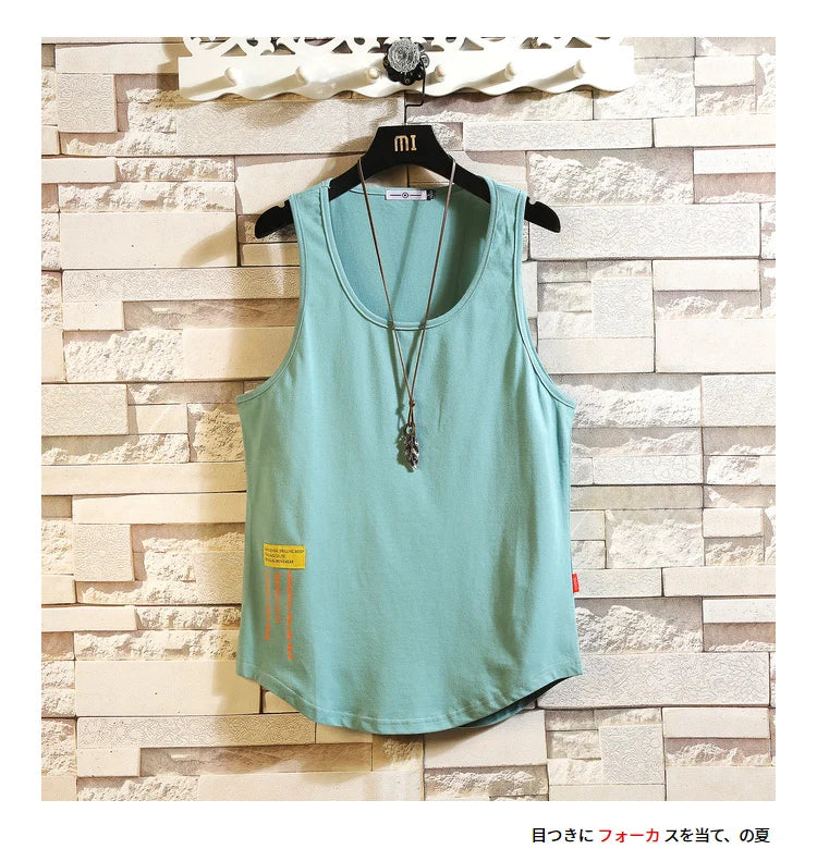 Áo Tanktop Thể Hình Nam, Vải Cotton Dáng Rộng Mùa Hè - Daisan Mart