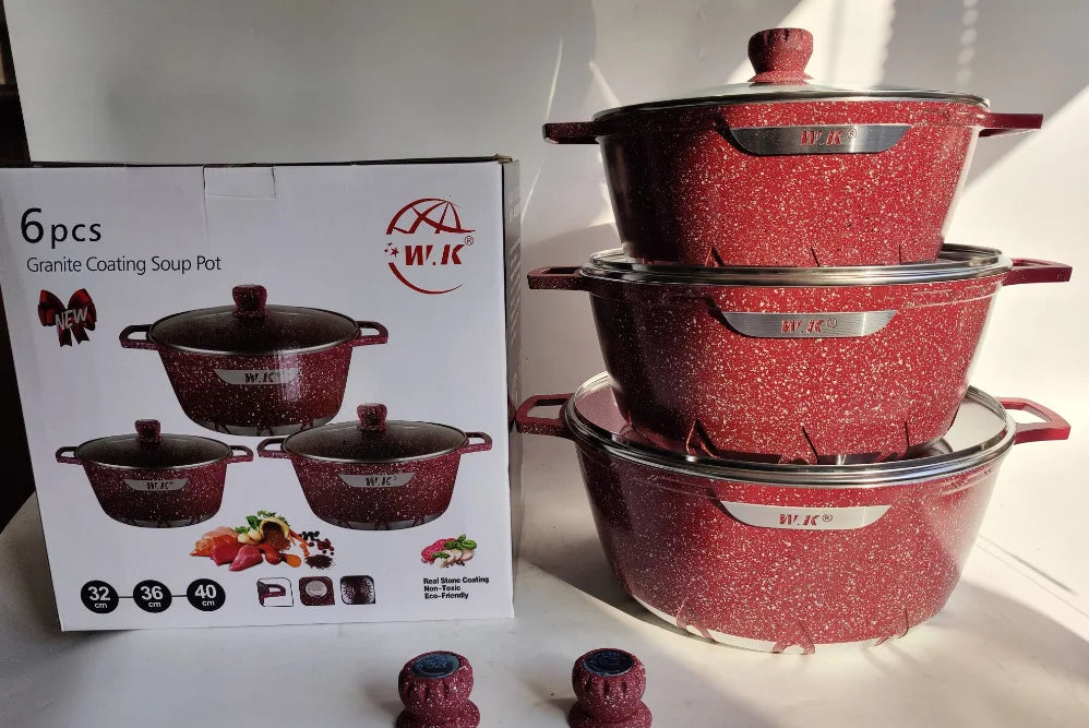 Bộ Nồi Kiểu Kiếm 6 Món Granite Hiện Đại Trung Đông - Daisan Mart