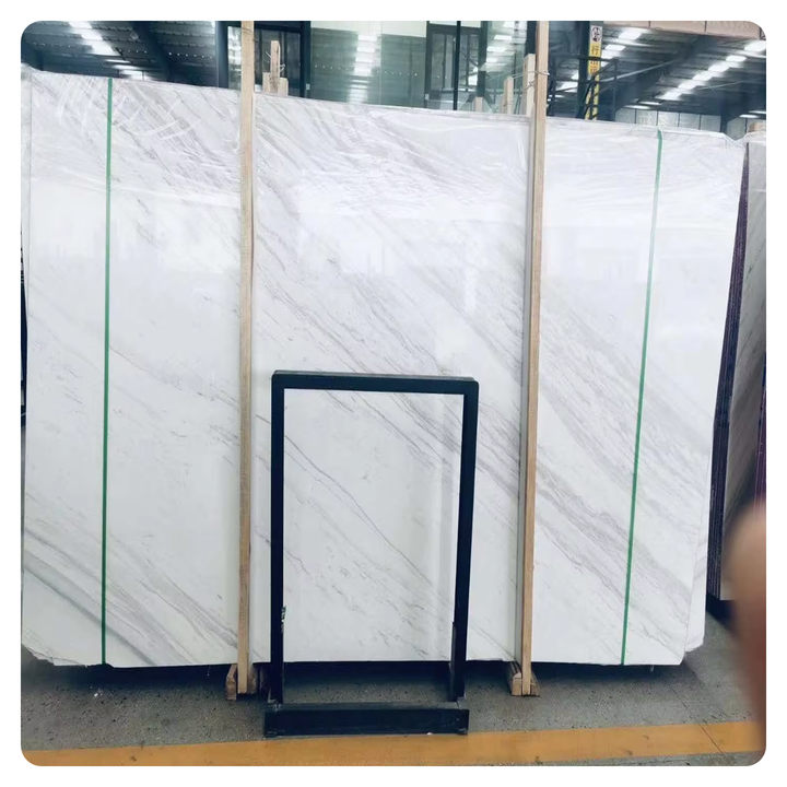 Presario white marble tiles polished modern design, snow white marble slabs for hotel wall and floor, cheap home decoration 