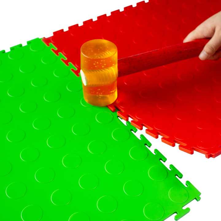 Interlocking Floor Tiles Outdoor Industrial Heavy Duty PVC Flooring Manufacturer Support Latch Lock Carton Box Wrap 