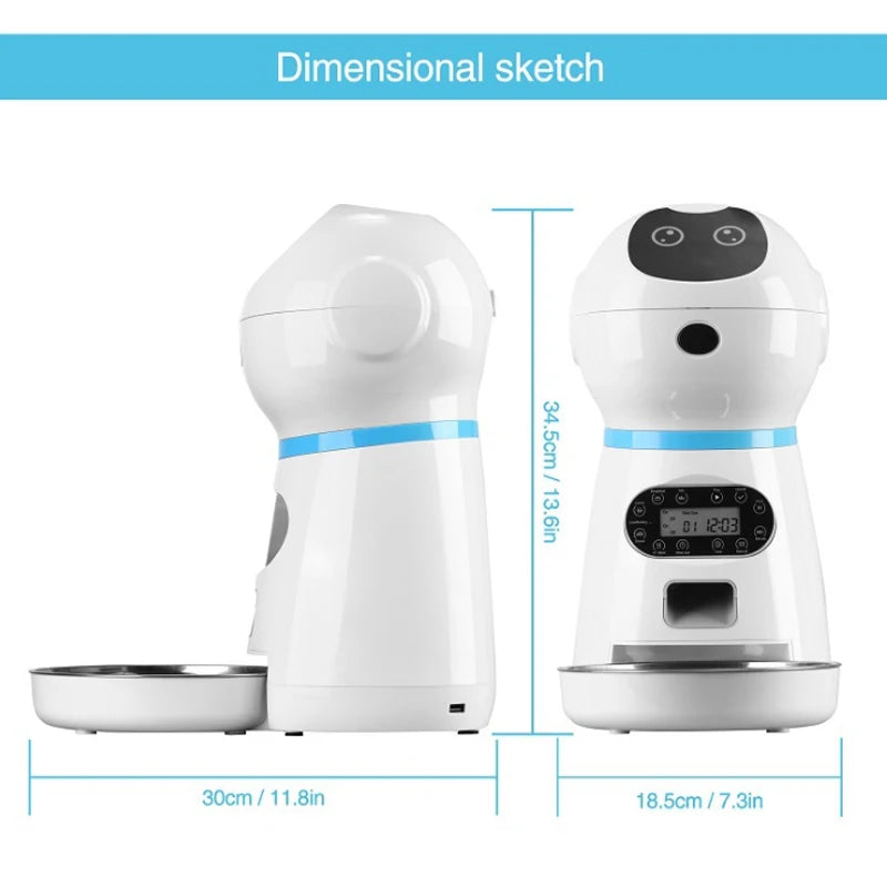 New Pet Feeder Pet Dispenser For Cat And Dog Travel Supply Automatic Smart Slow Feeder Dispenser Fixed Time Amount Of Food - Daisan Mart