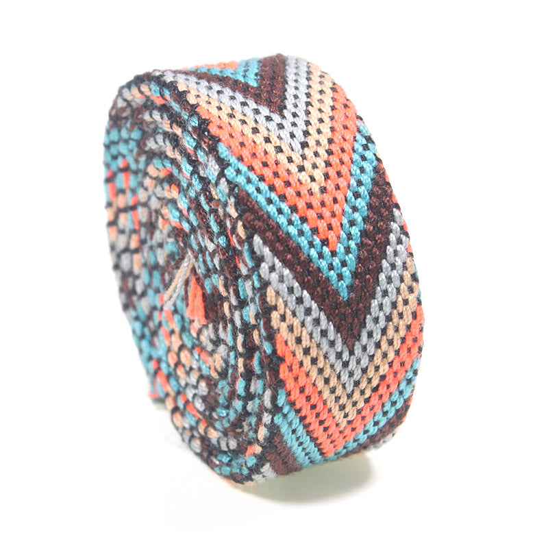 Bán sỉ Băng dệt Jacquard RPET nhiều màu sắc trang trí, dệt kim tùy chỉnh cho may mặc - Daisan Mart