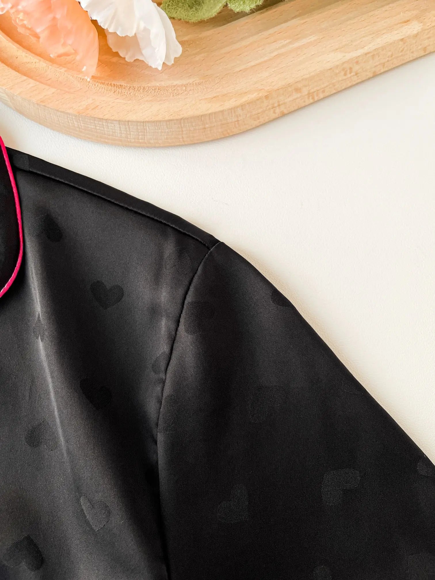 Women's Summer Silk Pajamas, Cool, Short Sleeve, Plain