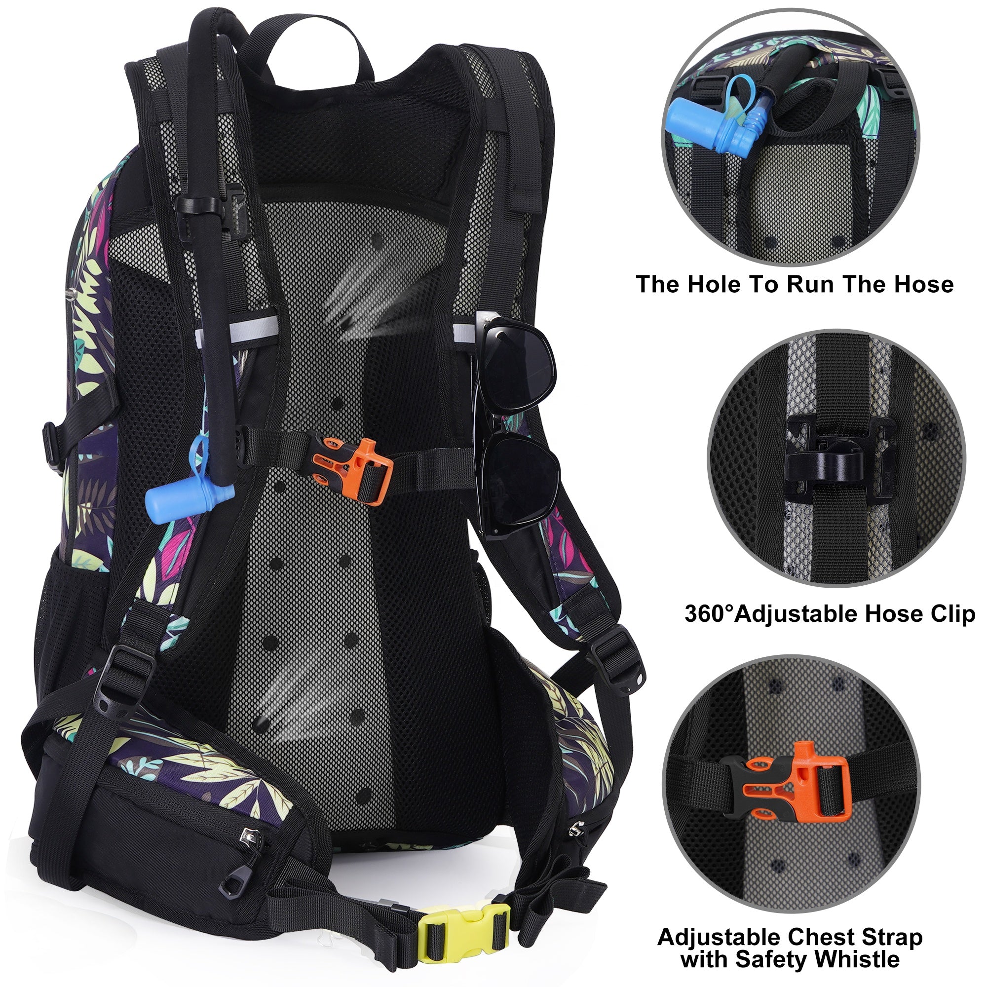 18L Multi-Purpose Waterproof Nylon Backpack for Backpackers