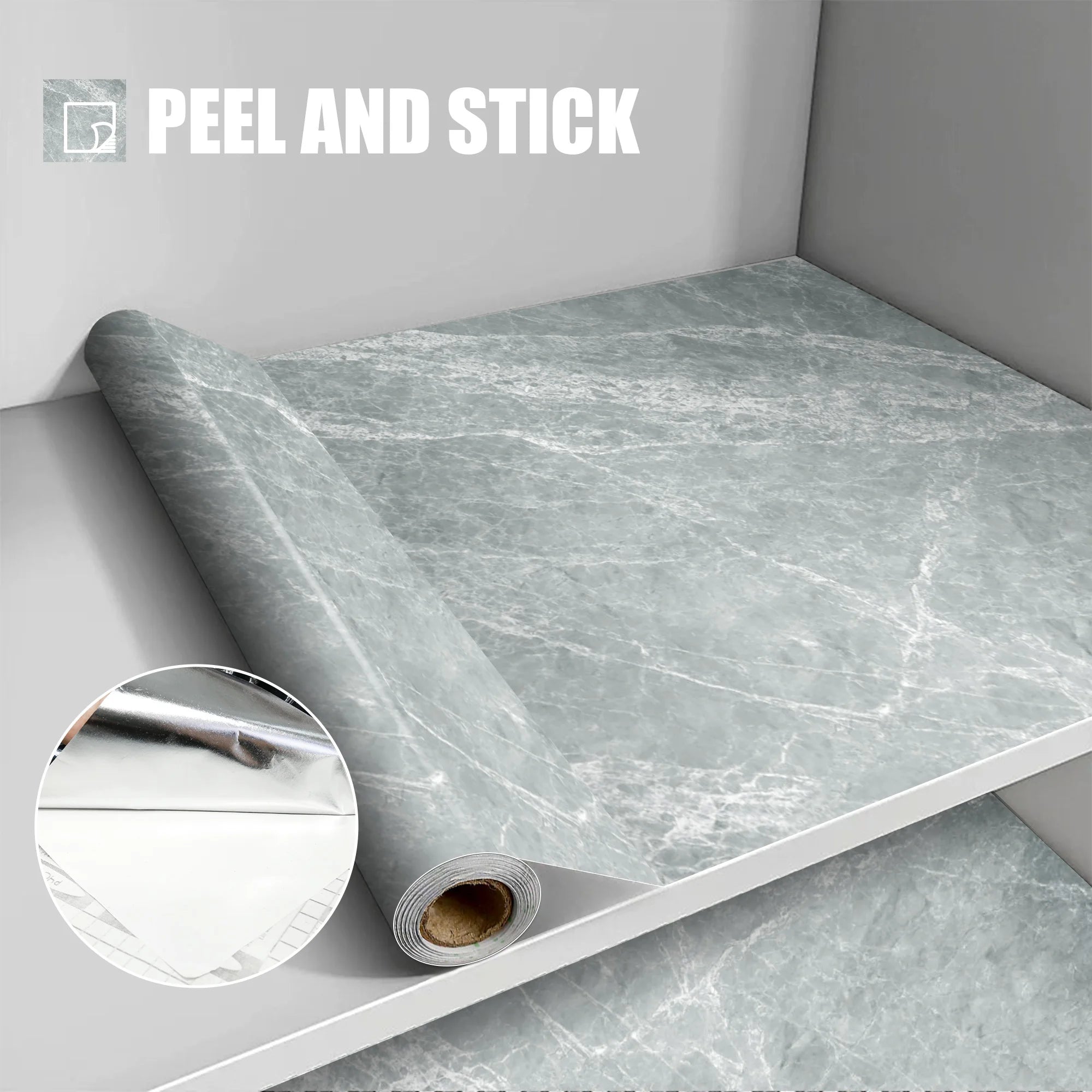 Jeedeson Oil-Proof PVC Stickers for Kitchen Cabinet Decoration