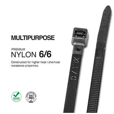 XINGO nylon cable tie, self-locking, PA66 plastic 