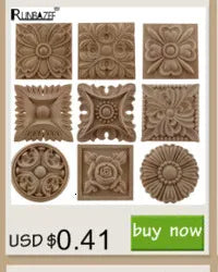 Wood Mouldings Wood Carving Door Onlay Wood Applique Wood Decal Antique Retro Modern Long Leaves Wooden Cabinet Furniture Corner