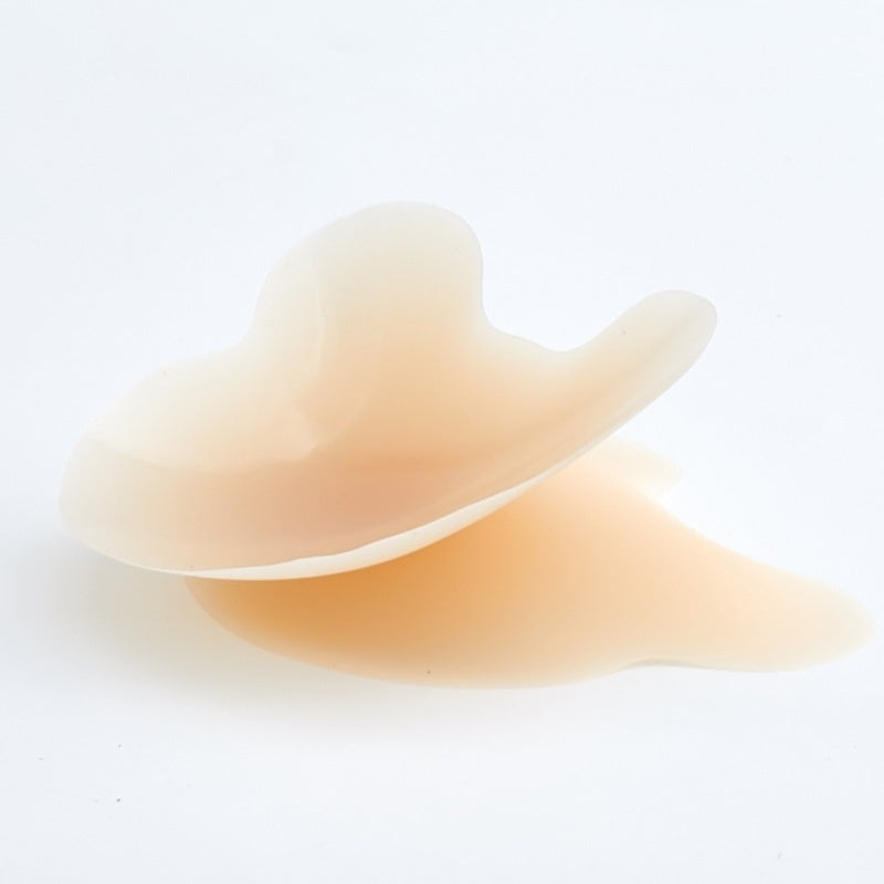 Bán sỉ Miếng dán ngực silicone nâng hình đầu gấu trúc nhỏ dễ thương, mỏng, tàng hình, chống lộ, màu trơn, kèm băng dính mềm mại gợi cảm. - Daisan Mart