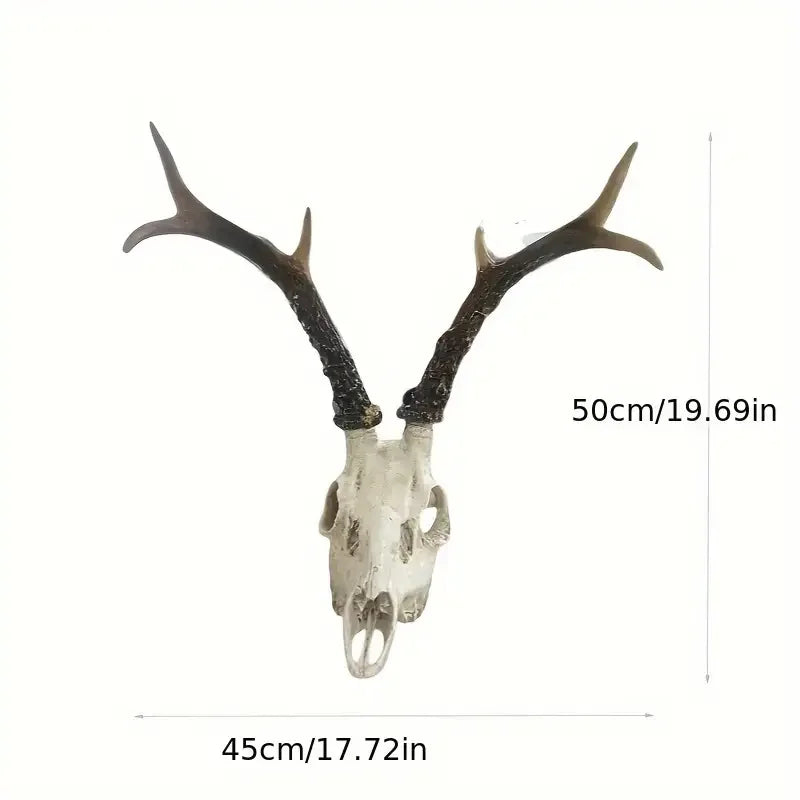 Gothic Sheep Head Skull Wall Decor - Elegant Beige/ Brown/white/gray/ Black/, Durable Resin Bone Pendant for Modern, Farmhouse - Daisan Mart