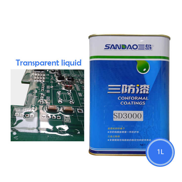 Colorless, moisture-proof, waterproof, three-layer, acrylic plastic power protection coating for PCB 