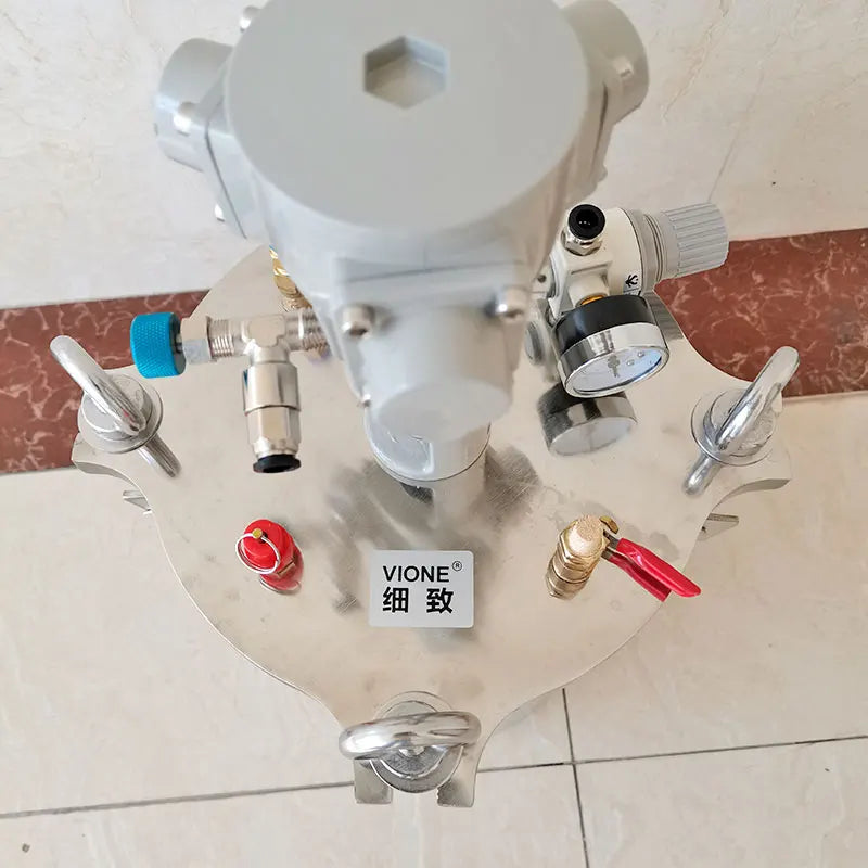 304 Stainless Steel Agitating Spray Paint Pressure Pot Tank with 20L 25L Air Powered Agitator Automatic Mixing Pressure Vessel - Daisan Mart