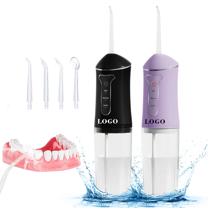 Máy tăm nước điện logo tùy chỉnh, di động, sạc USB, chống nước IPX7, nhẹ, cầm tay