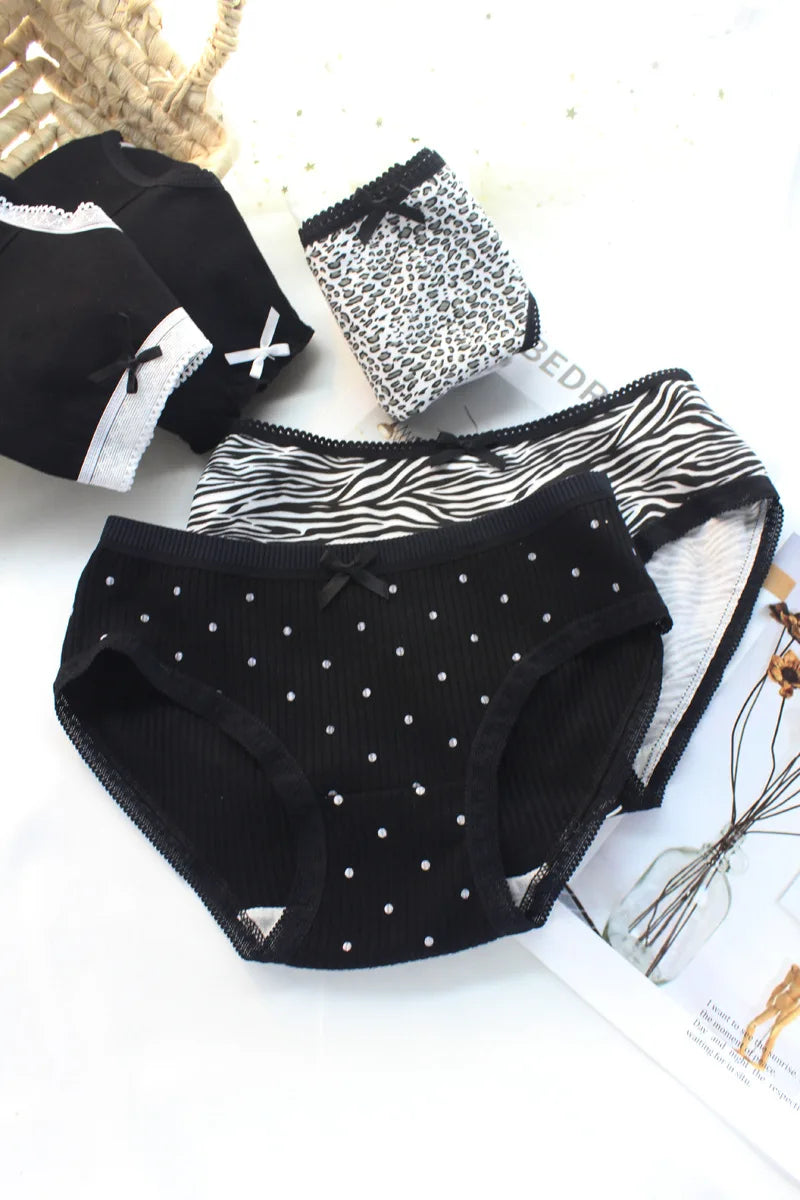 Kawaii Women's Underwear 5 Cute Animal Patterns