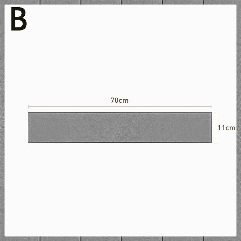 3D Wall Edge Strip Stickers Self Adhesive Waterproof PVC Baseboard Corner Waist Line Sticker Wall Trim Line Skirting Border