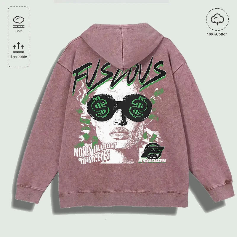 Áo Hoodie Cotton Họa Tiết Tiền Trước Mắt, Đa Màu - Daisan Mart