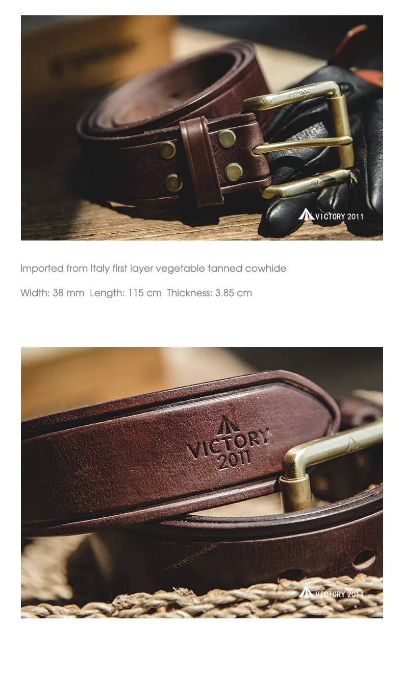 Thắt Lưng Da Bò Cao Cấp Maden Vintage Cho Nam Nữ