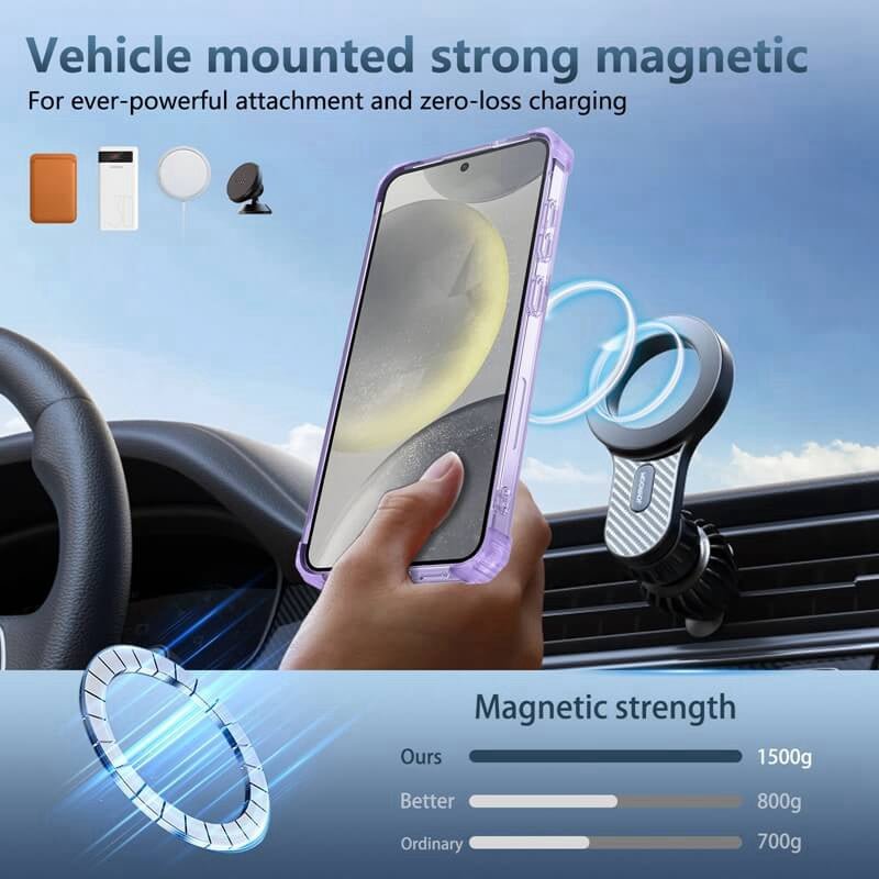 Shockproof Transparent Case with Samsung Stand 