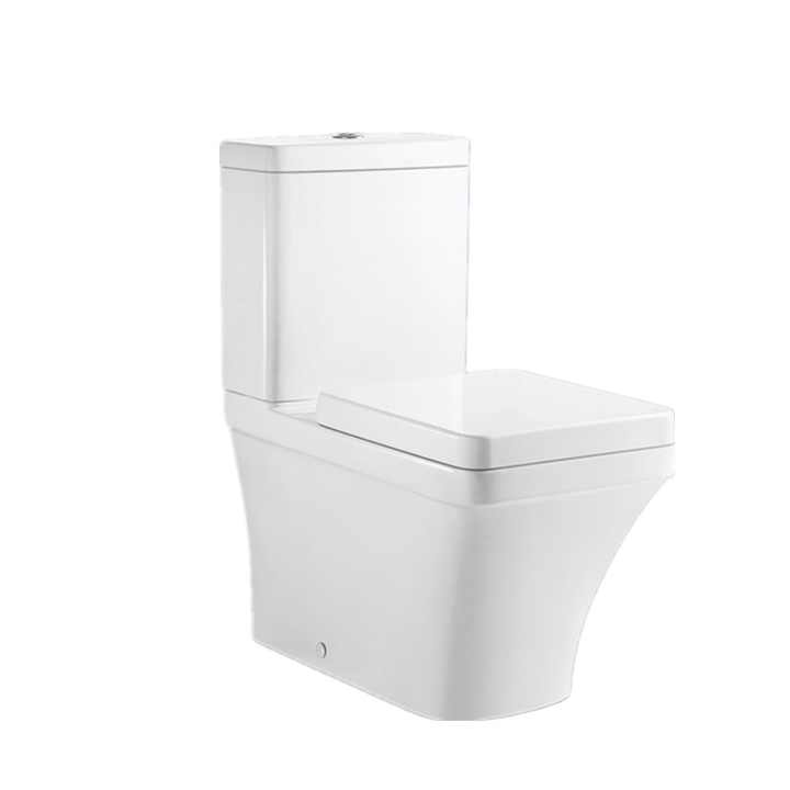 Medyag two-piece white ceramic toilet, sanitary ware, P Trap flush toilet, modern design, CE certified 